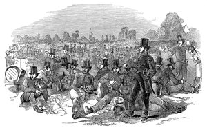 Agitação cartista, a força policial em Bonners Field, 1848, 1900 de Unbekannt