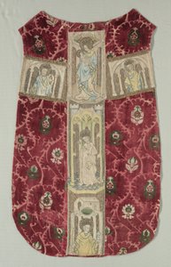 Voltar Casula com Orphrey Band bordado, 1415-1425. de Unbekannt