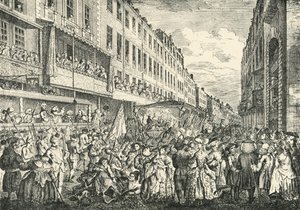 Cheapside em Lord Mayors Day, 1761, 1925. de Unbekannt