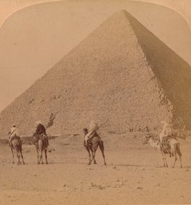 Quéops, a maior das pirâmides, Egito, 1896 de Unbekannt