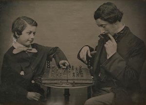 Jogadores de xadrez, década de 1850. de Unbekannt