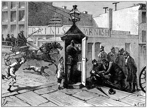 Caixa de telefone da polícia de Chicago, 1886 de Unbekannt