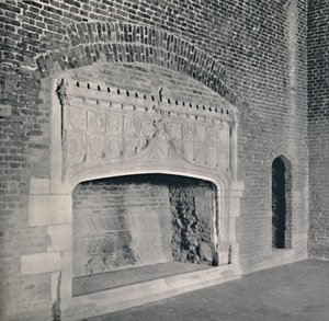 Peça da chaminé no castelo de Tattershall, Lincolnshire, 1927 de Unbekannt