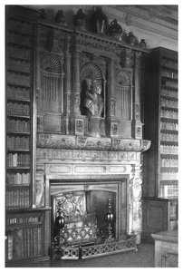 Chaminé da biblioteca no Castelo de Windsor, 1896 de Unbekannt
