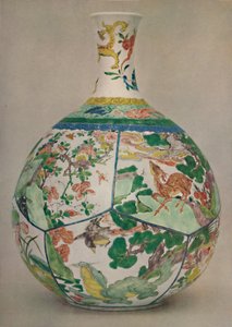 Garrafa de porcelana chinesa em esmalte Famille Verte. Período de KAng His, 1662-1722, 1928 de Unbekannt