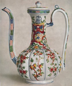 Jarro de porcelana chinesa com decoração de cinco cores. Período de Wan Li, 1573-1619, 1928 de Unbekannt