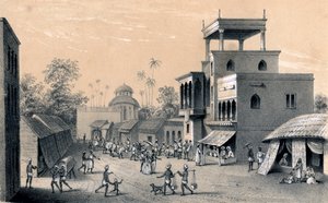 Estrada Chittapore, Calcutá, 1847 de Unbekannt
