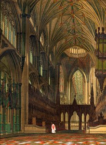 Coro da Catedral de Ely, Cambridgeshire, século XIX de Unbekannt