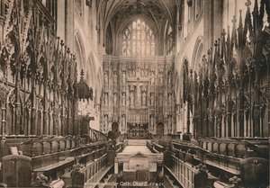 Coro da Catedral de Winchester, Hampshire, início do século XX de Unbekannt
