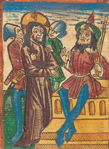 Cristo diante de Pilatos, c. 1490. de Unbekannt
