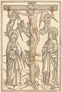 Cristo na Cruz com os Anjos, 1481. de Unbekannt