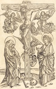 Cristo na Cruz com os Anjos, 14901500. de Unbekannt
