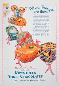 Anúncio de Natal para Rowntrees York Chocolates, 1928 de Unbekannt