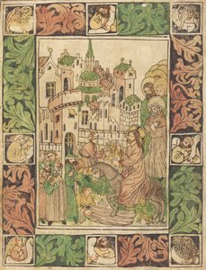 Entrada de Cristo em Jerusalém, c. 1450. de Unbekannt