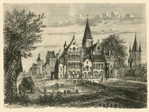 Igreja e torre do templo, Paris, 1890. de Unbekannt