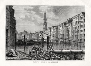 Igreja de Santa Catarina, Hamburgo, Alemanha, 1879 de Unbekannt