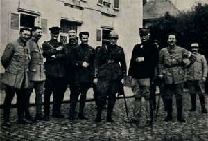 Churchill visita o campo de batalha de Somme, 1915, 1945. de Unbekannt