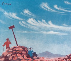 Cirrus - Uma dúzia das principais formas de nuvens no céu, 1935 de Unbekannt