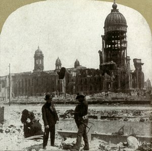 Prefeitura de McAllister St. olhando nordeste, 1906. de Unbekannt