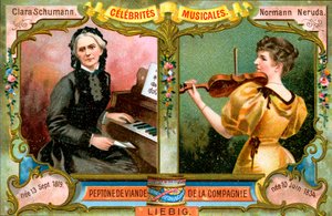 Clara Schumann e Wilma Norman-Neruda, c1900 de Unbekannt
