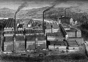 Clarks Anchor Thread Works, Paisley, Escócia, c1880 de Unbekannt