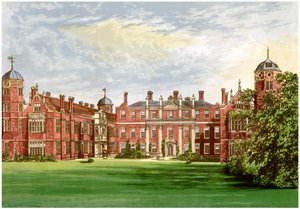 Cobham Hall, Kent, casa do conde de Darnley, c1880 de Unbekannt