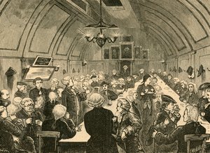 Cogers Hall, de uma gravura antiga, 1897. de Unbekannt