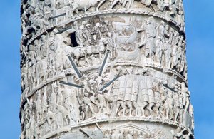 Coluna de Marco Aurélio, detalhe, Piazza Colonna, Roma de Unbekannt