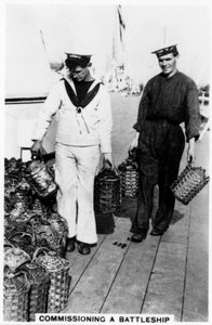 Comissionando um navio de guerra, 1937 de Unbekannt