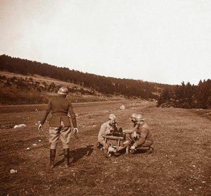 Comunicações, Genicourt, norte da França, c1914-c1918 de Unbekannt