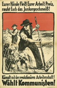 Cartaz comunista KPD da eleição, ca 1931