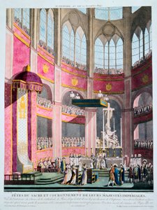Consagração de Napoleão e Coroação de Josefina pelo Papa Pio VII, 2 de dezembro de 1804 de Unbekannt