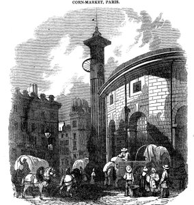 Mercado de milho, Paris, 1836 de Unbekannt