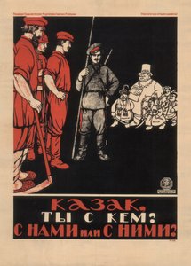 Cossaco! De que lado você está Você está conosco ou com eles, 1920 de Unbekannt