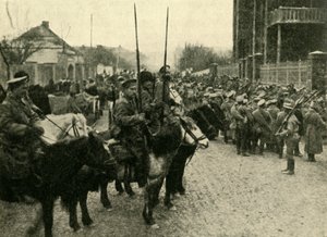 Soldados cossacos, Primeira Guerra Mundial, 1914, c1920. de Unbekannt