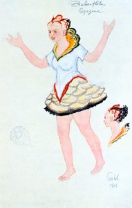 Figurino para Papegena, 1913 de Unbekannt
