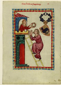 Conde Kraft III de Toggenburg Do Codex Manesse, entre 1305 e 1340 de Unbekannt