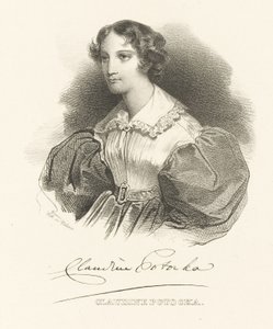 Condessa Klaudyna Claudine Potocka, née Dzialynska 1801-1836, c. 1830 de Unbekannt
