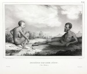 Casal de Aborígenes da Tasmânia (Austrália) de Unbekannt