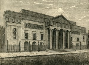 Covent Garden Theatre: Frente em 1850, 1881. de Unbekannt