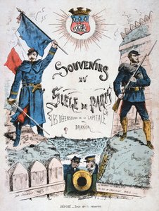 Capa de Memórias do Cerco de Paris, 1870-1871 de Unbekannt