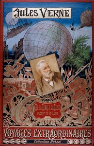 Capa da Terra à Lua e ao redor da Lua, de Jules Verne, c1896 de Unbekannt