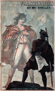 Capa de Frankenstein, de Mary Shelley, final do século XIX de Unbekannt