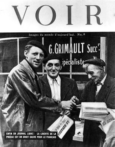 Capa da revista Voir, 1944 de Unbekannt