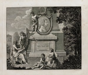 Capa da primeira edição da partitura vocal da ópera Così fan tutte de W.A. Mozart, 1794. de Unbekannt