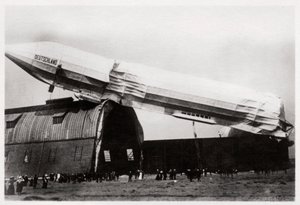Crashed Zeppelin LZ 8 Deutschland II, Dusseldorf, Alemanha, 1911 1933 de Unbekannt