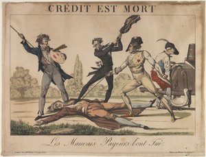Crédito está morto Crédito está morto, início do século XIX. de Unbekannt