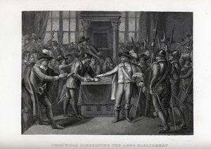 Cromwell dissolvendo o Parlamento Longo, 1882 de Unbekannt