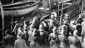 Cronjes Captive Warriors, the Docks, Paardeberg, África do Sul, 1900 de Unbekannt