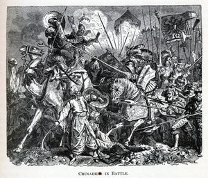 Cruzados em batalha, 1882 de Unbekannt